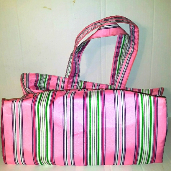 Beautiful Lauren Ralph Lauren Pink Stripe Shopper - Picture 8 of 16